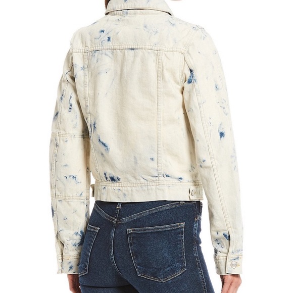 Nwt Free People Tiedye button up jean jacket - Picture 2 of 7